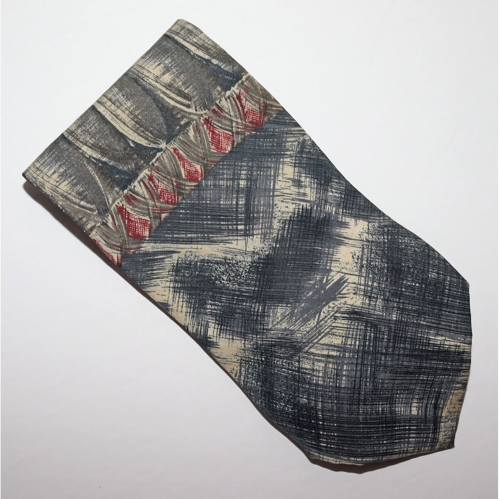 Geoffrey Beene Men's 100% Silk‎ Made In USA Geometric Tie Necktie